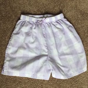 Purple shorts